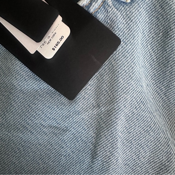 Rag & Bone NWT Featherweight Maya Blue Jean Shorts High-Waisted Size 26 - Picture 6 of 8